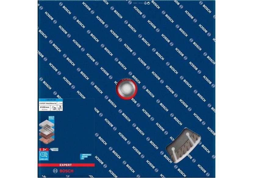 Disque à tronçonner diamanté Expert MultiMaterial 450 x 25,40 x 3,3 x 12 mm - 2608900668 - Bosch