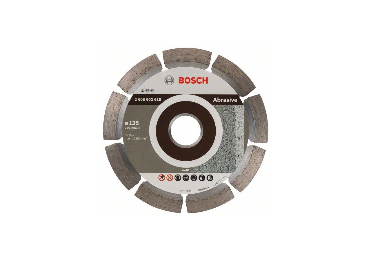 Disque à tronçonner diamanté Standard for Abrasive 125 x 22,23 x 6 x 7 mm - 2608602616 - Bosch