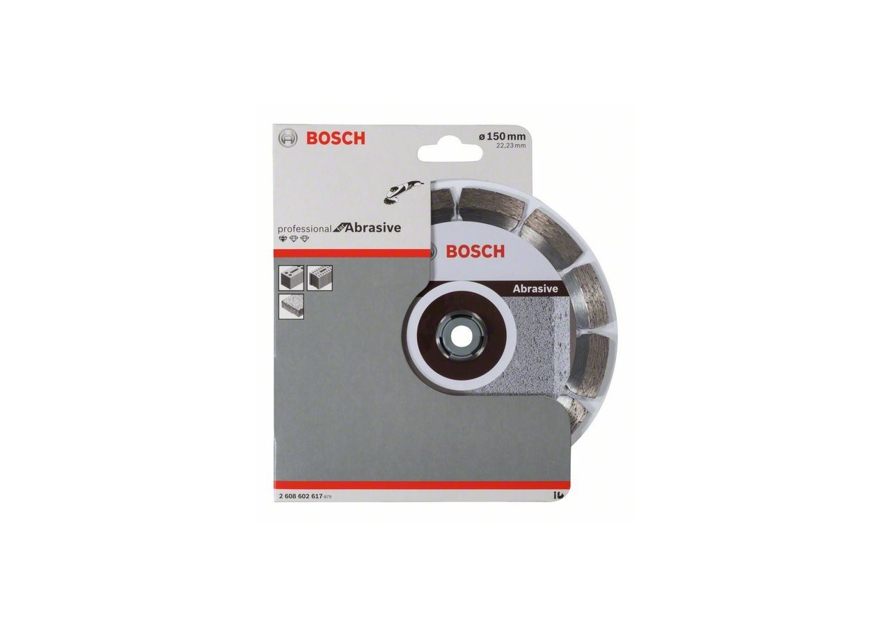 Disque à tronçonner diamanté Standard for Abrasive 150 x 22,23 x 2 x 10 mm - 2608602617 - Bosch