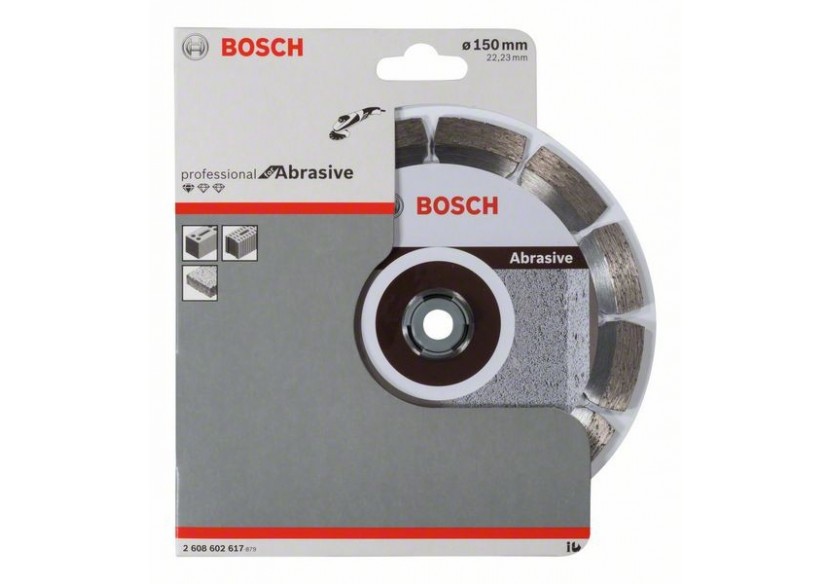 Disque à tronçonner diamanté Standard for Abrasive 150 x 22,23 x 2 x 10 mm - 2608602617 - Bosch