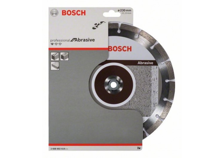 Disque à tronçonner diamanté Standard for Abrasive 230 x 22,23 x 2,3 x 10 mm - 2608602619 - Bosch