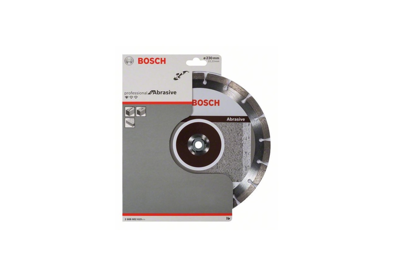 Disque à tronçonner diamanté Standard for Abrasive 230 x 22,23 x 2,3 x 10 mm - 2608602619 - Bosch