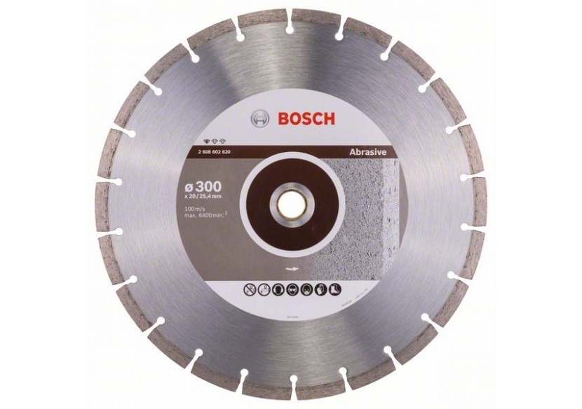 Disque à tronçonner diamanté Standard for Abrasive 300 x 20/25,40 x 2,8 x 10 mm - 2608602620 - Bosch