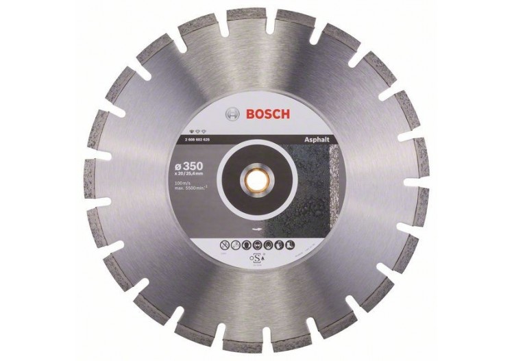 Disque à tronçonner diamanté Standard for Asphalt 350 x 20/25,40 x 3,2 x 10 mm - 2608602625 - Bosch