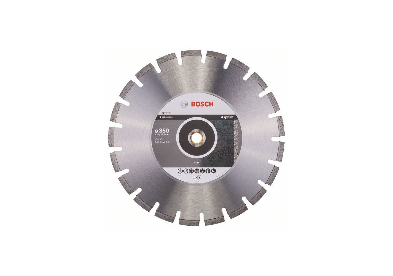 Disque à tronçonner diamanté Standard for Asphalt 350 x 20/25,40 x 3,2 x 10 mm - 2608602625 - Bosch