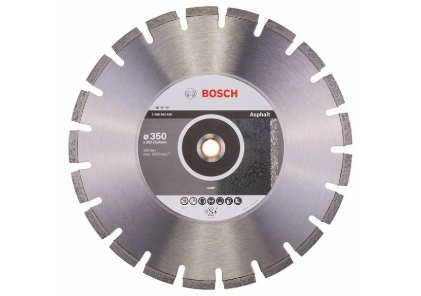 Disque à tronçonner diamanté Standard for Asphalt 350 x 20/25,40 x 3,2 x 10 mm - 2608602625 - Bosch