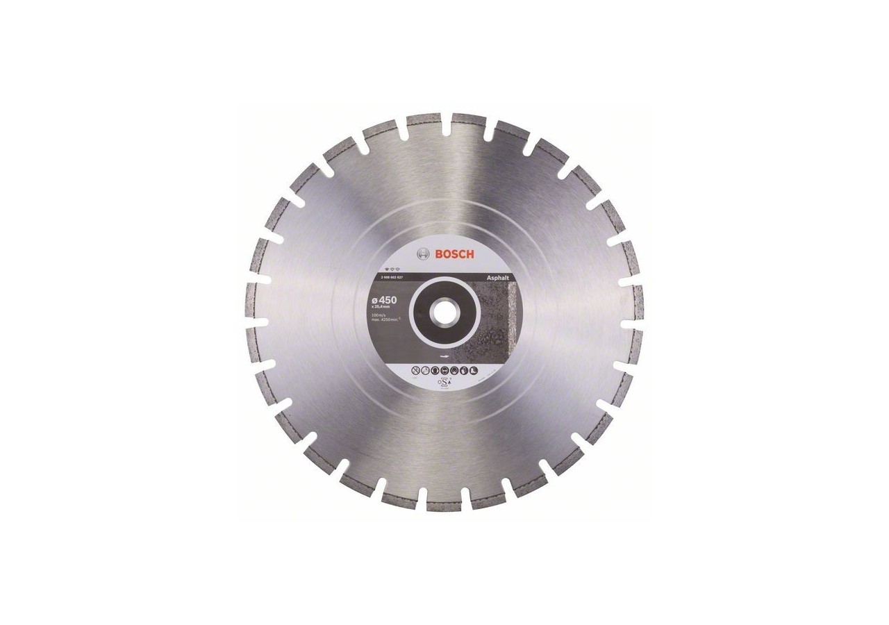 Disque à tronçonner diamanté Standard for Asphalt 450 x 25,40 x 3,2 x 10 mm - 2608602627 - Bosch