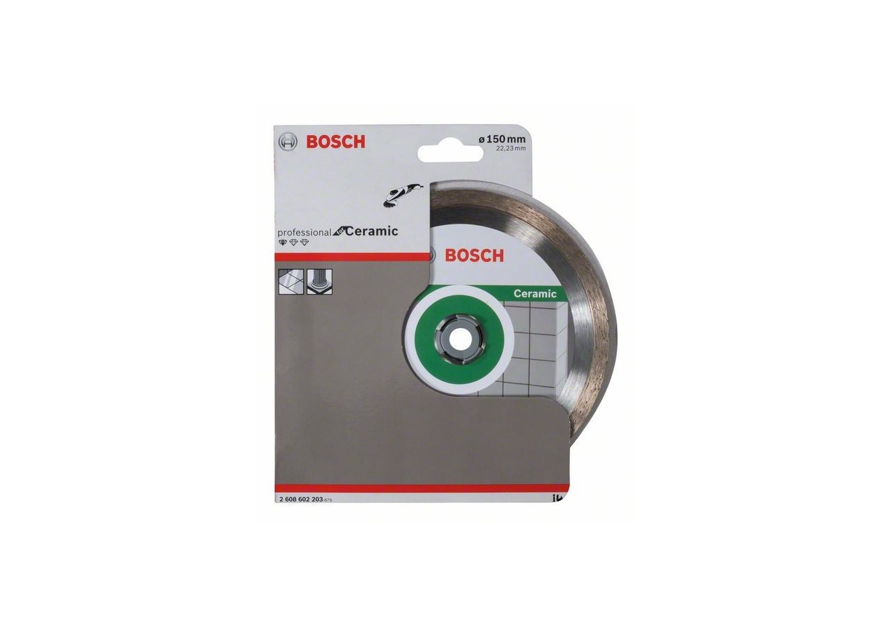 Disque à tronçonner diamanté Standard for Ceramic 150 x 22,23 x 1,6 x 7 mm Pack de 1 - 2608602203 - Bosch