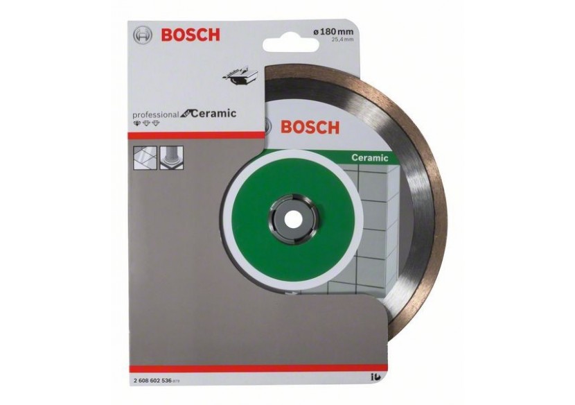 Disque à tronçonner diamanté Standard for Ceramic 180 x 25,40 x 1,6 x 7 mm - 2608602536 - Bosch