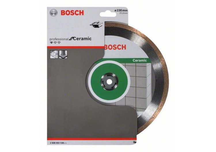 Disque à tronçonner diamanté Standard for Ceramic 230 x 25,40 x 1,6 x 7 mm - 2608602538 - Bosch