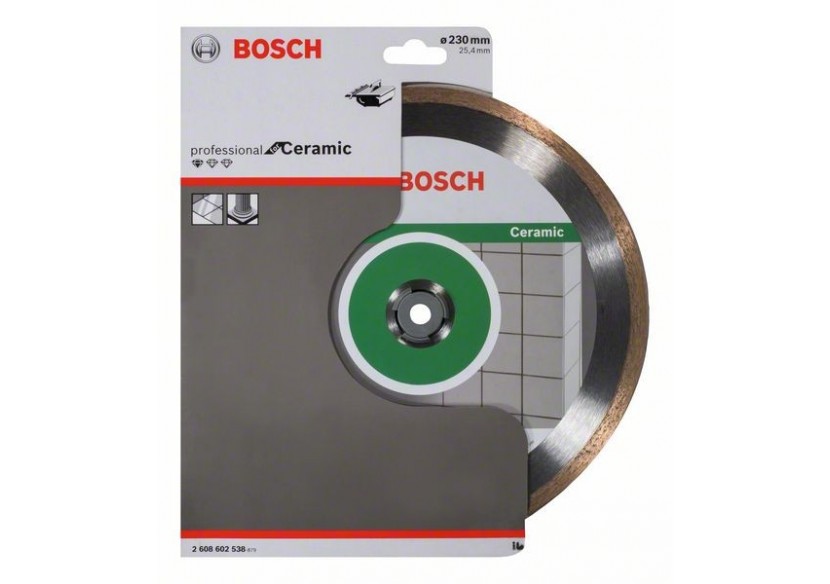 Disque à tronçonner diamanté Standard for Ceramic 230 x 25,40 x 1,6 x 7 mm - 2608602538 - Bosch