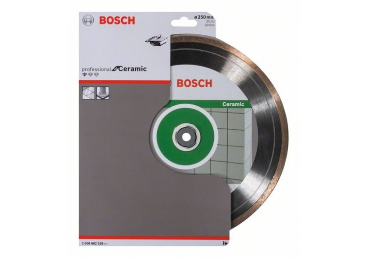 Disque à tronçonner diamanté Standard for Ceramic 250 x 30+25,40 x 1,6 x 7 mm - 2608602539 - Bosch