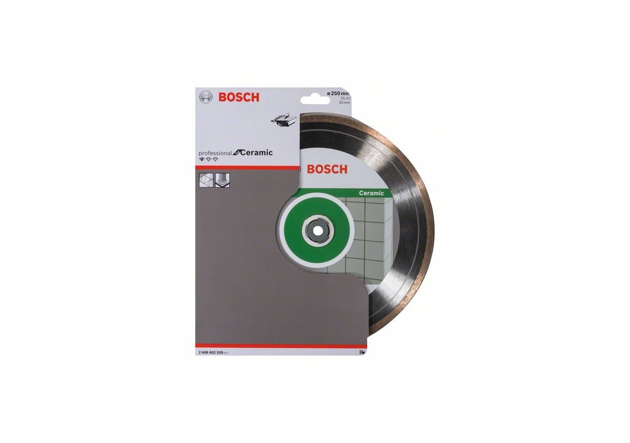 Disque à tronçonner diamanté Standard for Ceramic 250 x 30+25,40 x 1,6 x 7 mm - 2608602539 - Bosch