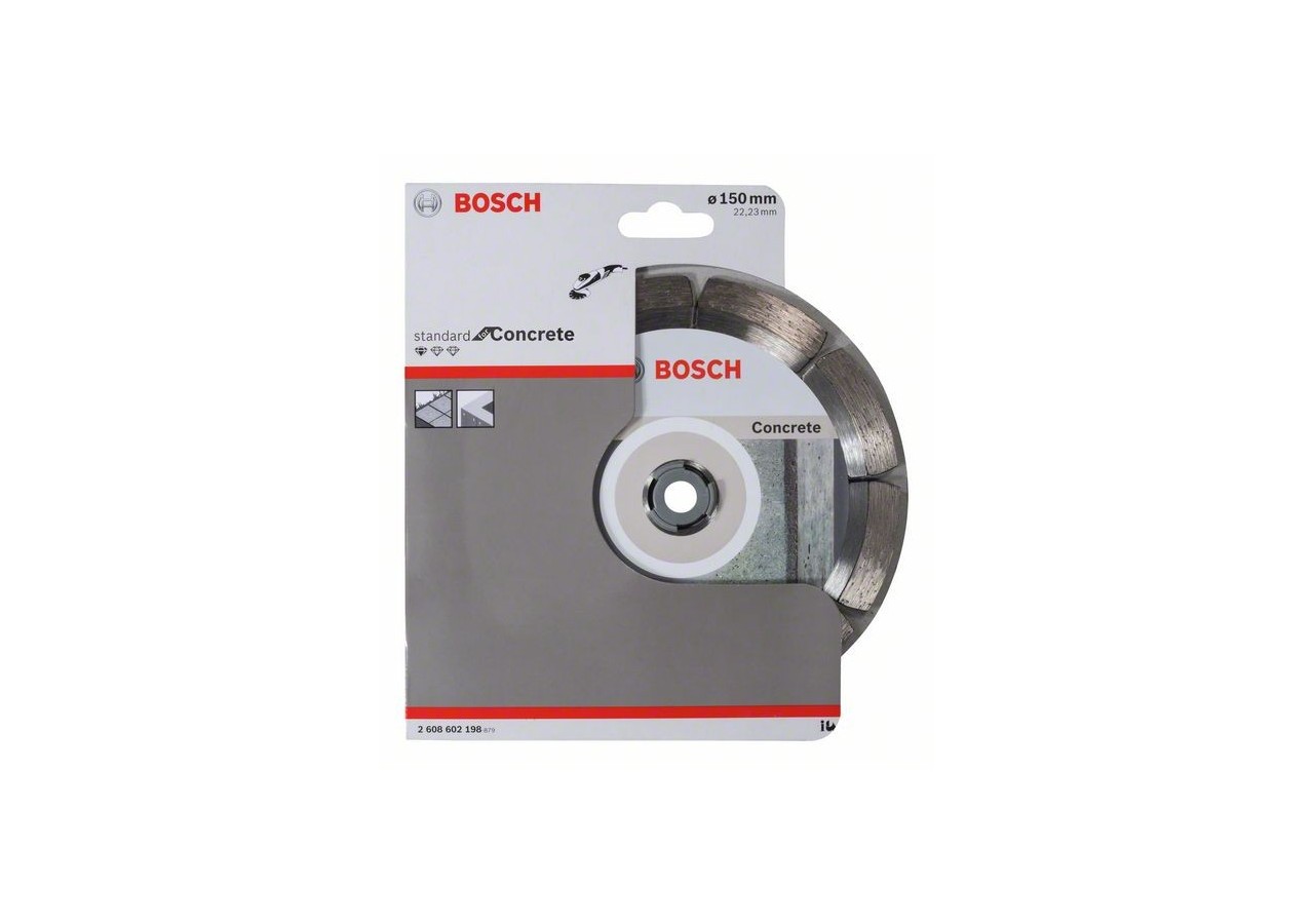 Disque à tronçonner diamanté Standard for Concrete 150 x 22,23 x 2 x 10 mm Pack de 1 - 2608602198 - Bosch
