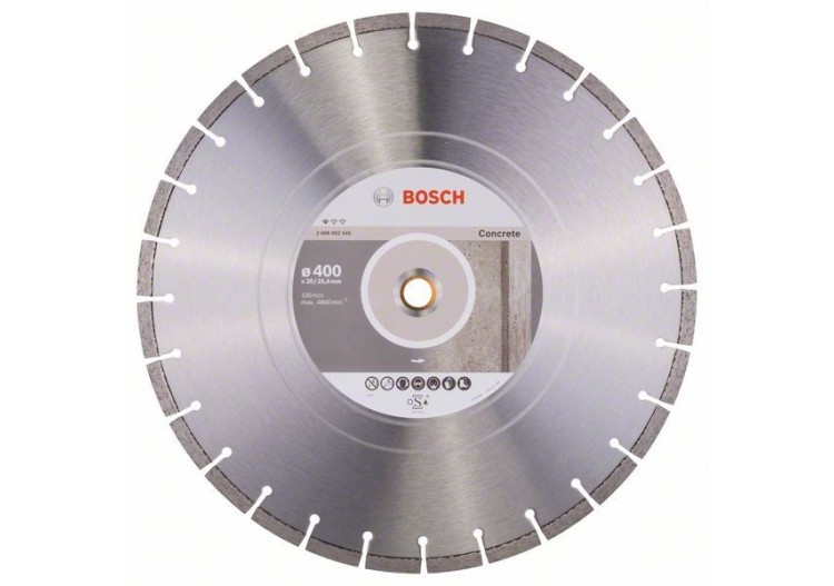 Disque à tronçonner diamanté Standard for Concrete 400 x 20/25,40 x 3,2 x 10 mm - 2608602545 - Bosch