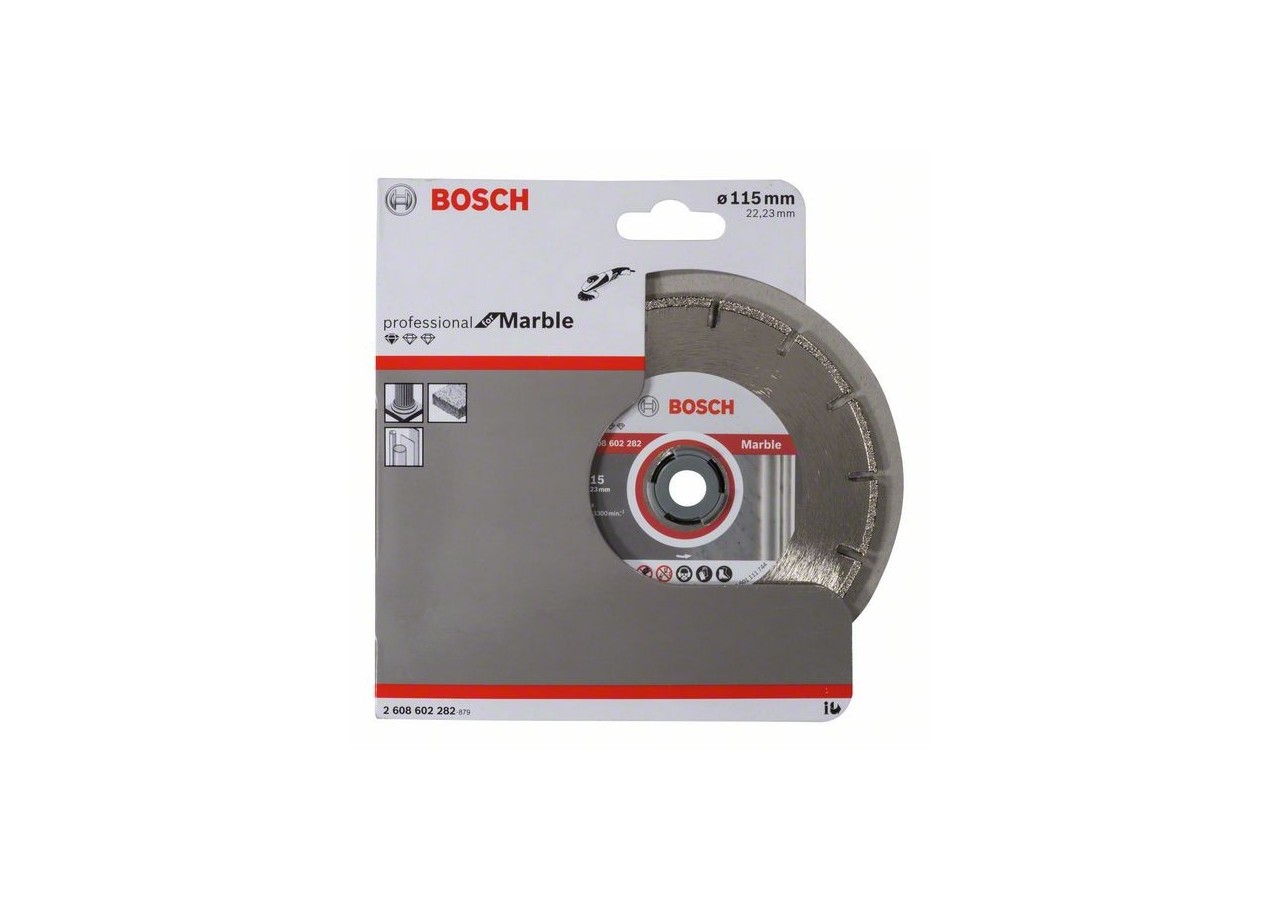 Disque à tronçonner diamanté Standard for Marble 115 x 22,23 x 2,2 x 3 mm - 2608602282 - Bosch