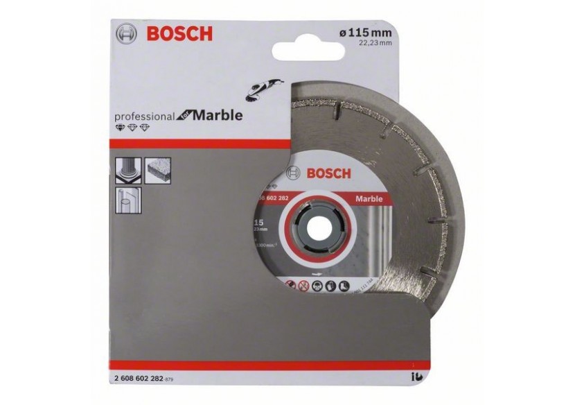 Disque à tronçonner diamanté Standard for Marble 115 x 22,23 x 2,2 x 3 mm - 2608602282 - Bosch