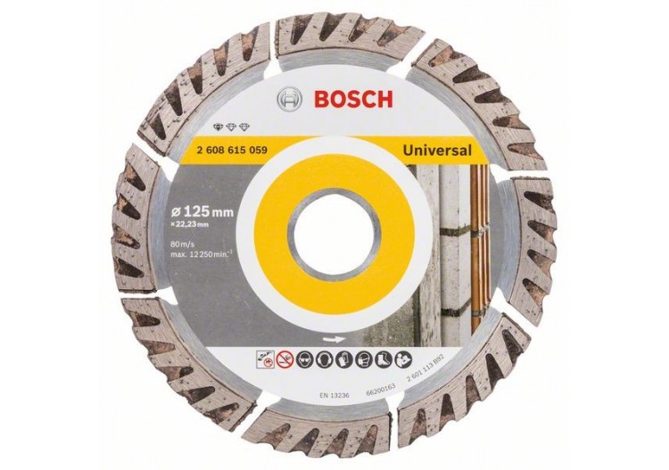 Disque à tronçonner diamanté Standard for Universal 125 x 22,23 125x22.23x2x10 Pack de 1 - 2608615059 - Bosch