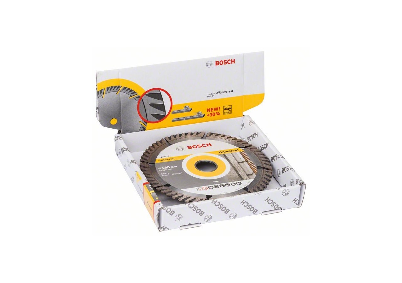 10 Disques Diamant Universal PRO 150x22.23x10mm - 2608615062 - Bosch