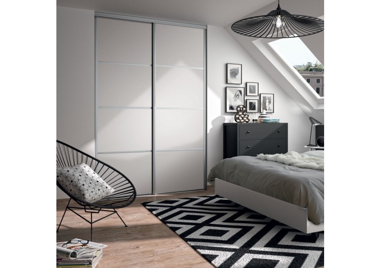 Façade de placard coulissante 2 portes Yam - Kazed : Confort'Mat 2