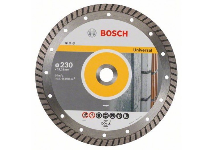 10 Disques Diamant Universal turbo PRO 230x22.23x10mm - 2608603252 - Bosch