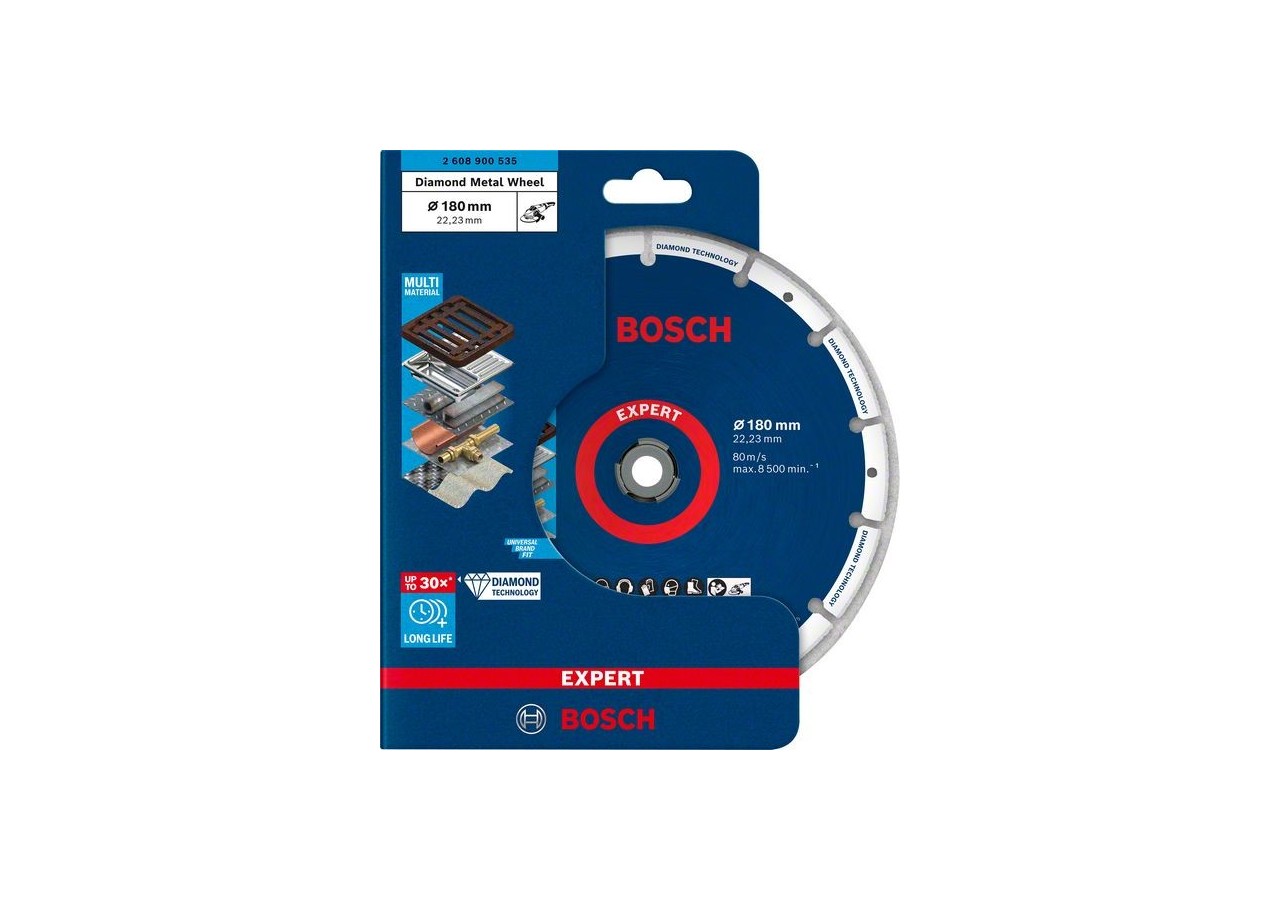 Disque à tronçonner Expert Diamond Metal Wheel 180 x 22,23 mm - 2608900535 - Bosch