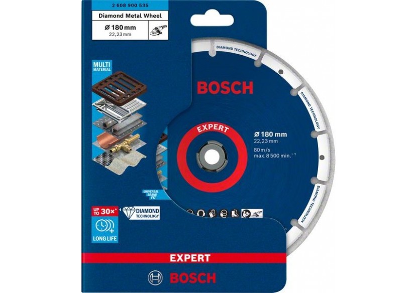 Disque à tronçonner Expert Diamond Metal Wheel 180 x 22,23 mm - 2608900535 - Bosch