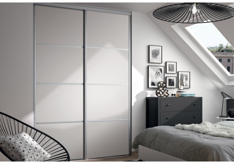 Façade de placard coulissante 2 portes Yam - Kazed : Confort'Mat