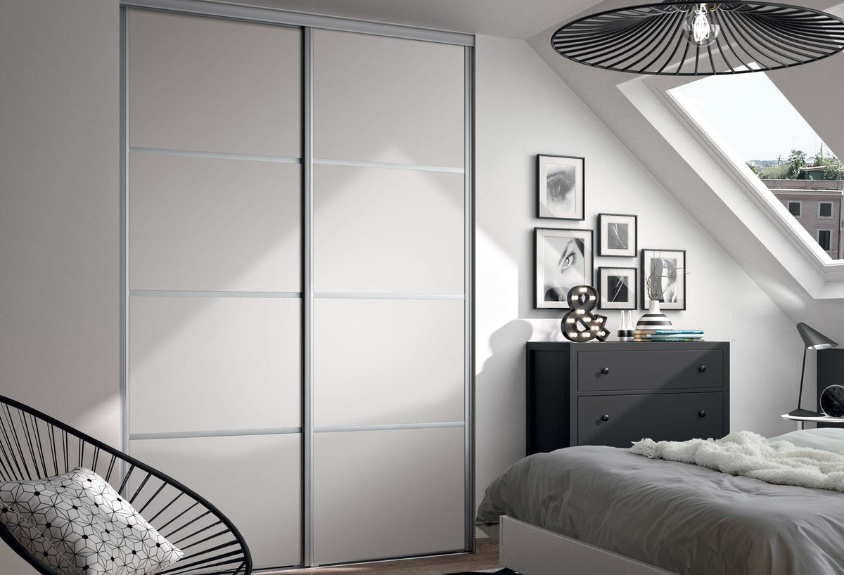 Façade de placard coulissante 2 portes Yam - Kazed : Confort'Mat