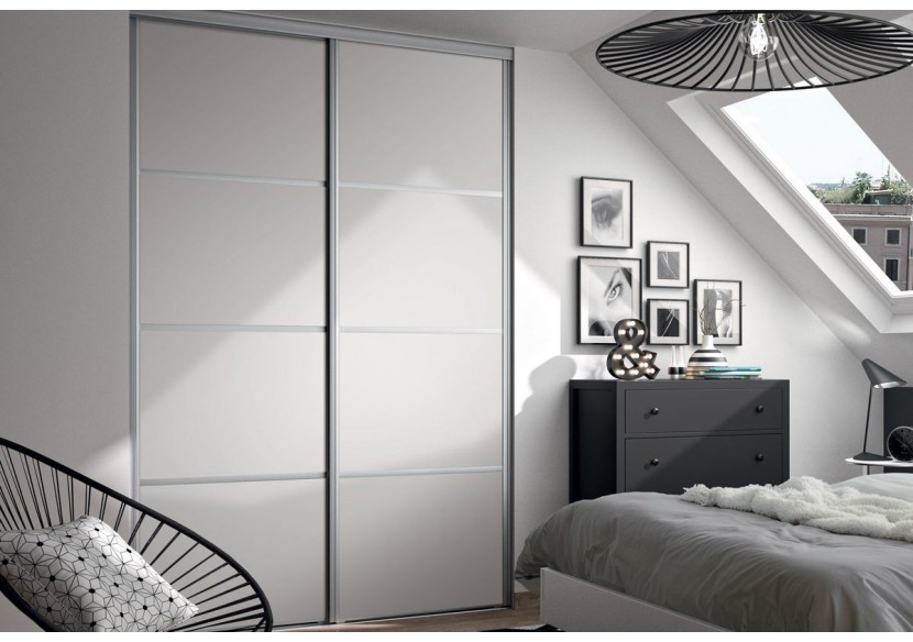 Façade de placard coulissante 2 portes Yam - Kazed : Confort'Mat