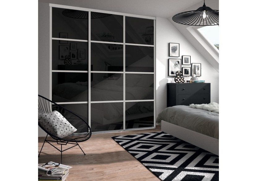 Façade de placard coulissante 3 portes Yam - Kazed : Confort'Mat