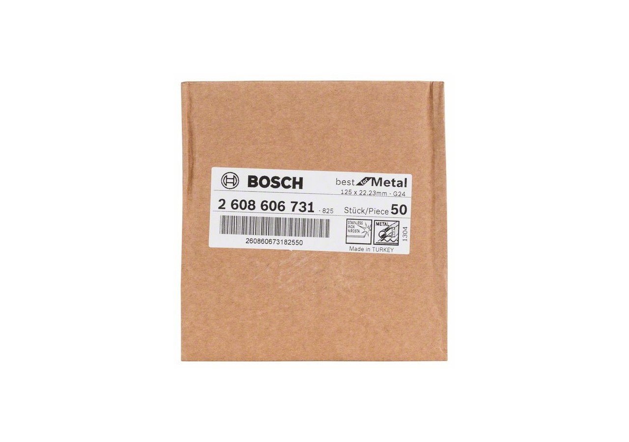 Disque abrasif sur fibres R574, Best for Metal D : 125 mm  G : 24 - 2608606731 - Bosch
