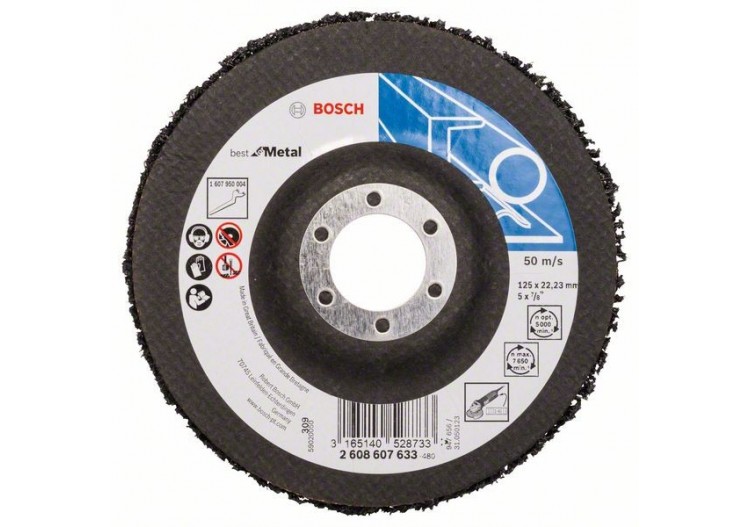 1 DISQUE DE NETTOYAGE NOIR 125 BFM - 2608607633 - Bosch