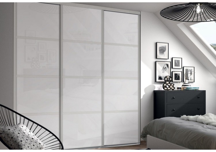 Façade de placard coulissante 3 portes Yam - Kazed : Confort'Mat