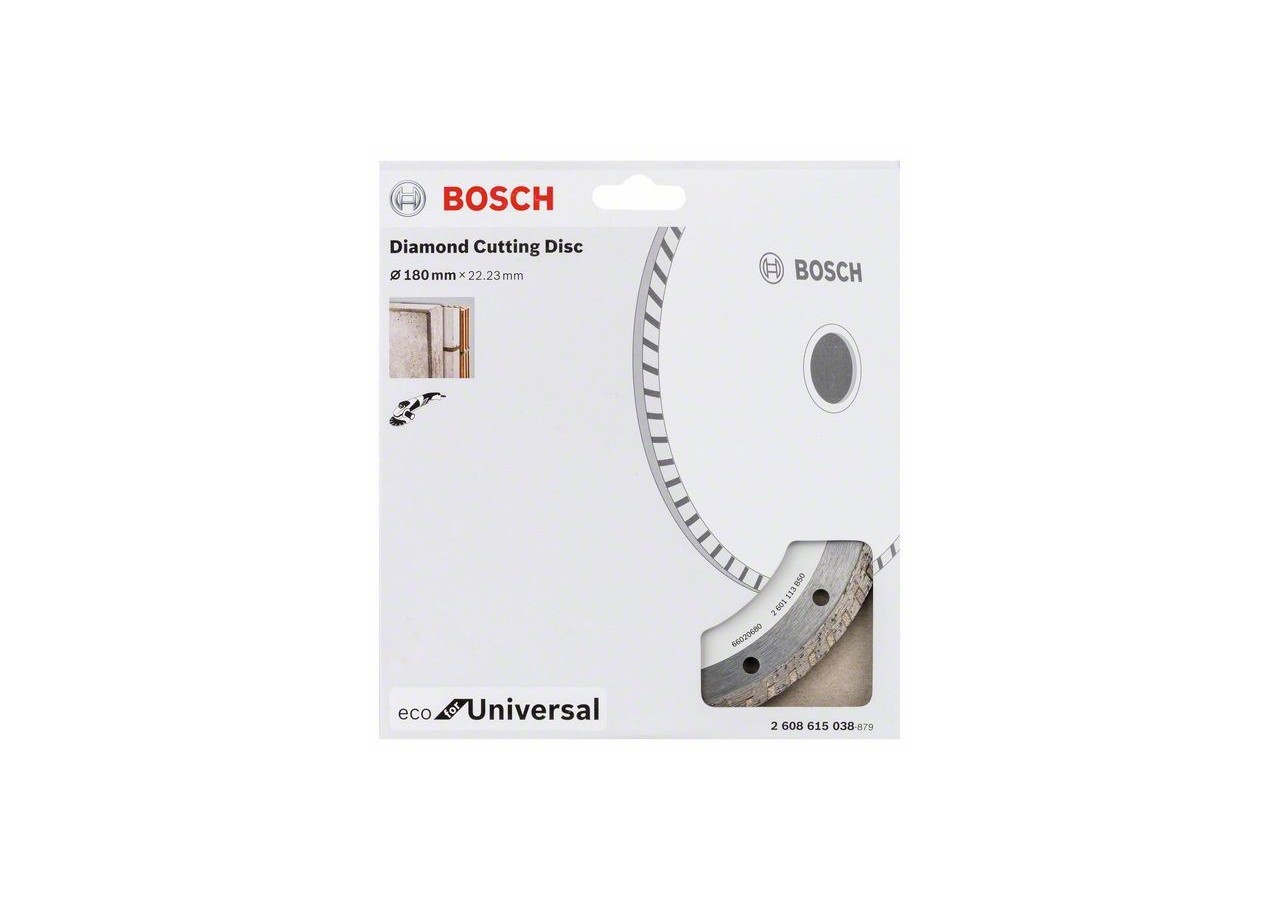 Disque Diama Uni Turbo BOSCH 180X22,23X7 - 2608615038 - Bosch
