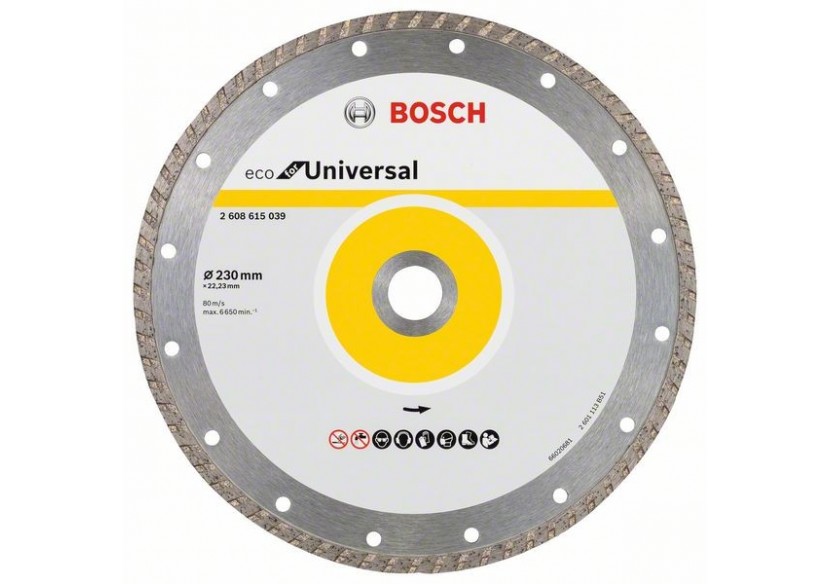 Disque Diama Uni Turbo BOSCH 230X22,23X7 - 2608615039 - Bosch