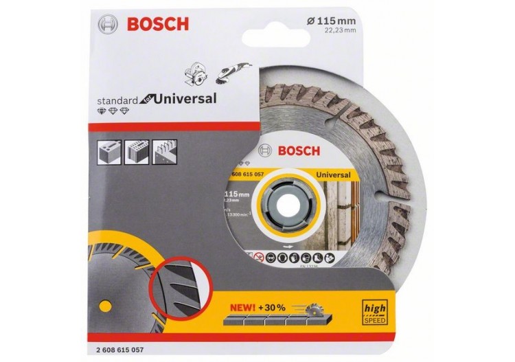Disque Diamant Universal PRO 115x22.23x10mm - 2608615057 - Bosch