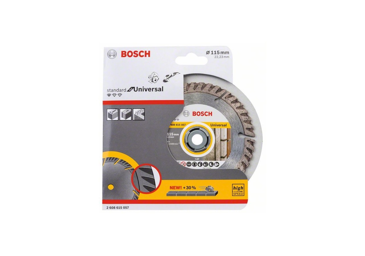 Disque Diamant Universal PRO 115x22.23x10mm - 2608615057 - Bosch