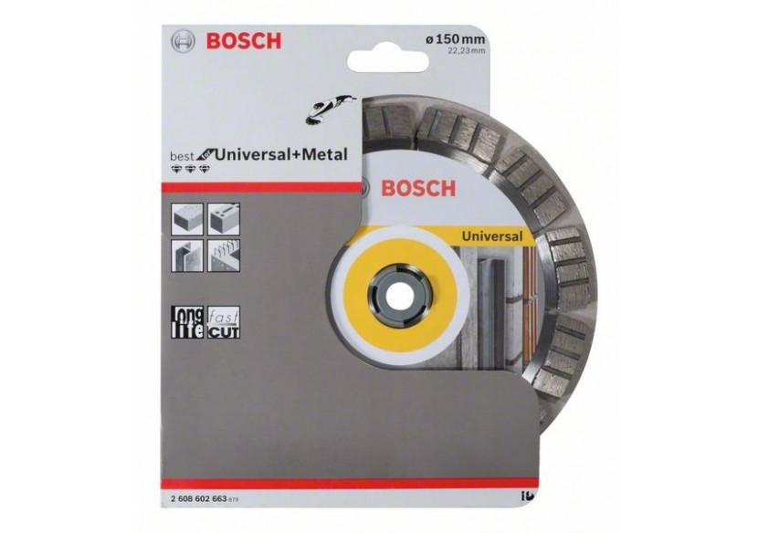 Disques à tronçonner diamantés Best for Universal and Metal - 2608602663 - Bosch Disques à tronçonner diamantés Best for Universal and Metal - 2608602663 - Bosch