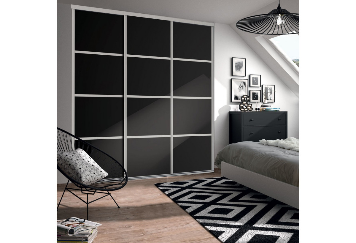 Façade de placard coulissante 3 portes Yam - Kazed : Confort'Mat