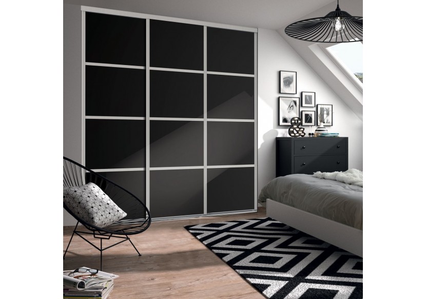 Façade de placard coulissante 3 portes Yam - Kazed : Confort'Mat