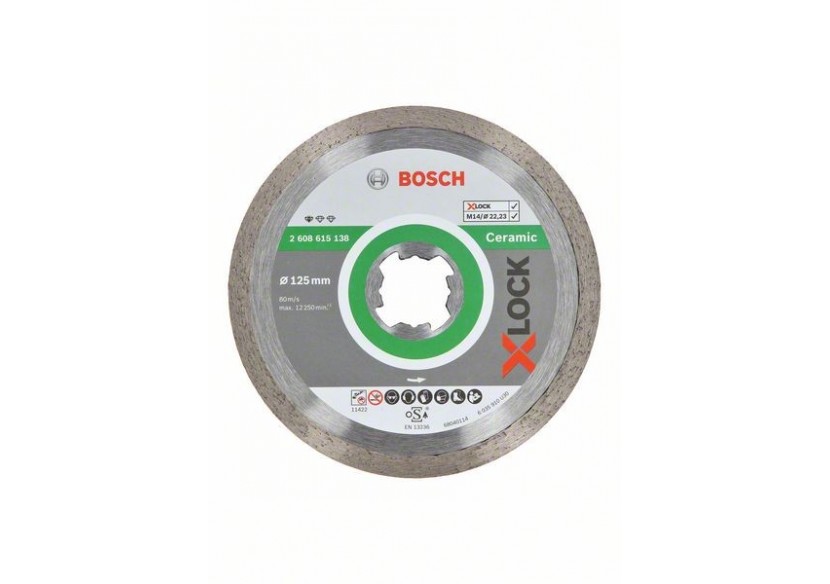 Disque Diamant Ceramic XLock ORIGINAL 125x22.23x7mm - 2608615138 - Bosch Disque Diamant Ceramic XLock ORIGINAL 125x22.23x7mm - 2608615138 - Bosch