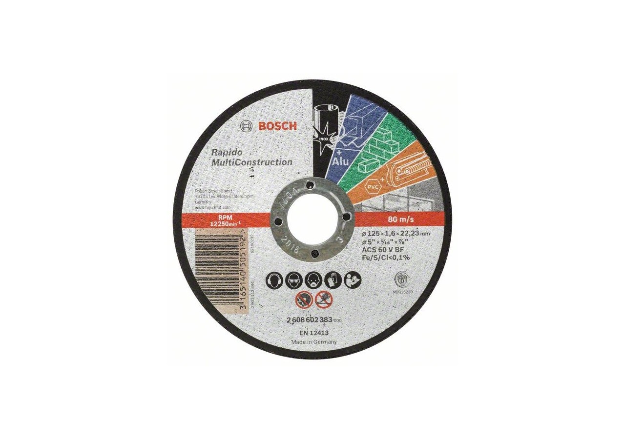 Disques à tronçonner pour divers matériaux - 2608602383 - Bosch
