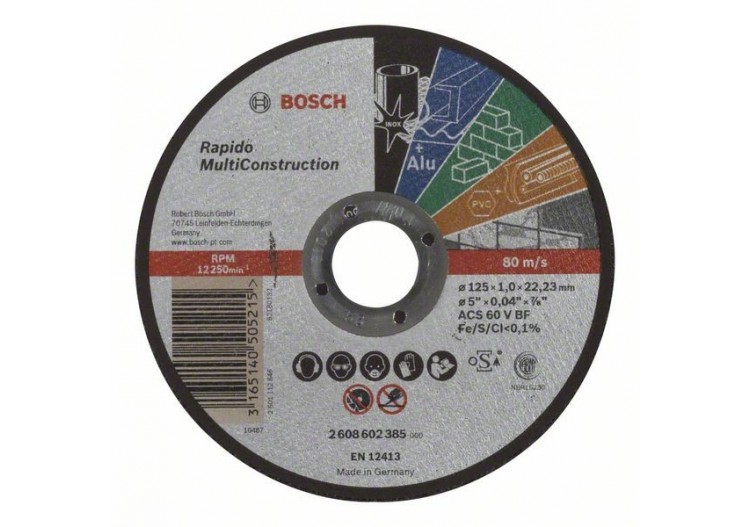 Disques à tronçonner pour divers matériaux - 2608602385 - Bosch