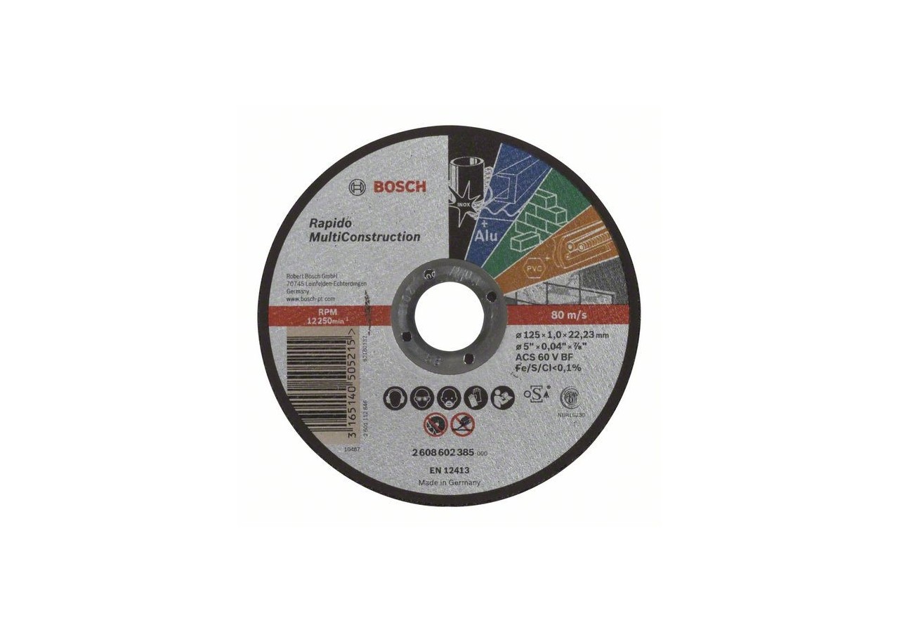 Disques à tronçonner pour divers matériaux - 2608602385 - Bosch