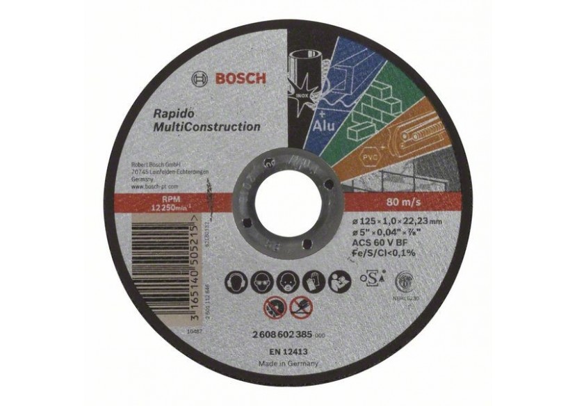 Disques à tronçonner pour divers matériaux - 2608602385 - Bosch
