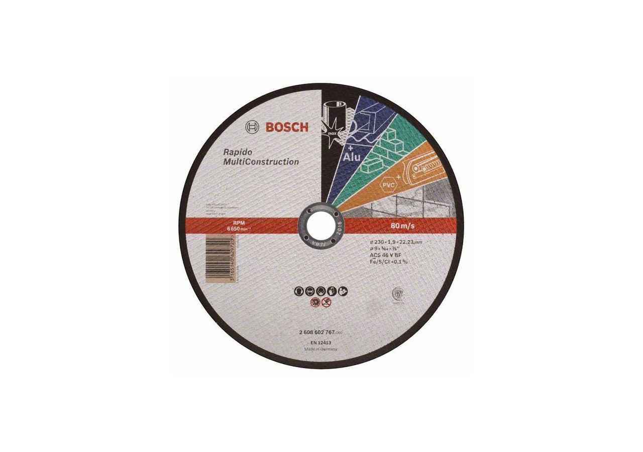 Disques à tronçonner pour divers matériaux - 2608602767 - Bosch