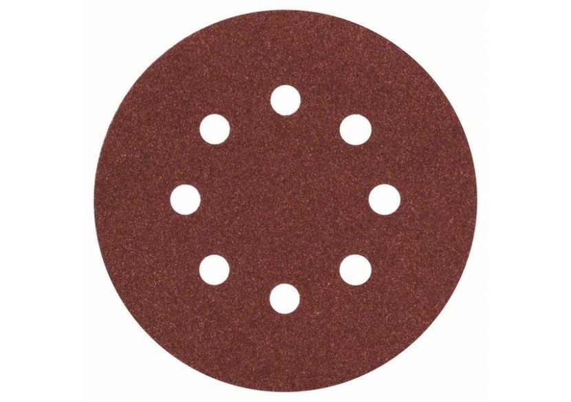 Disques abrasifs pour ponceuse excentrique, set de 5 pièces G : 120 - 2609256A25 - Bosch