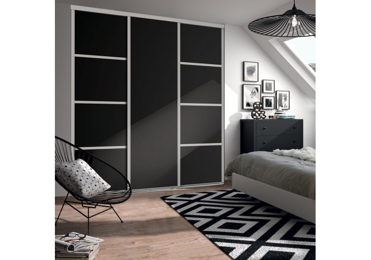 Façade de placard coulissante 3 portes Yam modèle 2- Kazed : Confort'Mat 2