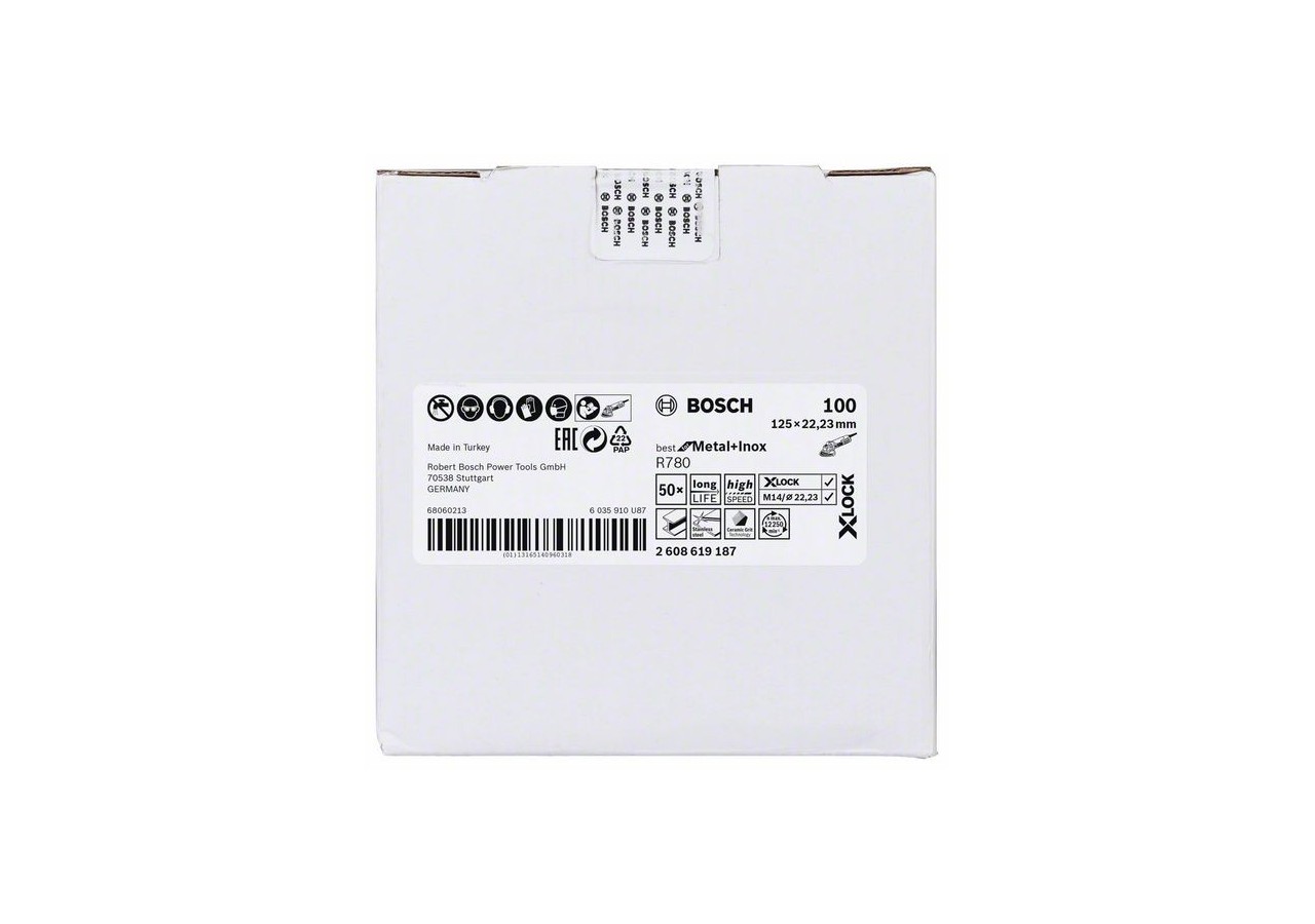XLock Disque Fibre BfMetal+Inox 125 G100 - 2608619187 - Bosch